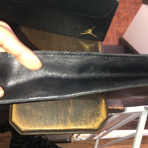 LARGE Rare Vintage Gimbels Black Leather Horsebit Clutch - Picture 9 of 14